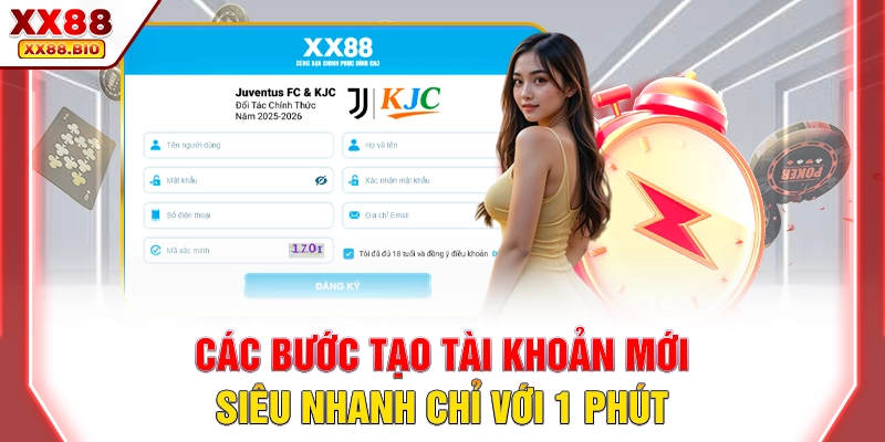 Các bước tạo tài khoản mới siêu nhanh chỉ với 1 phút