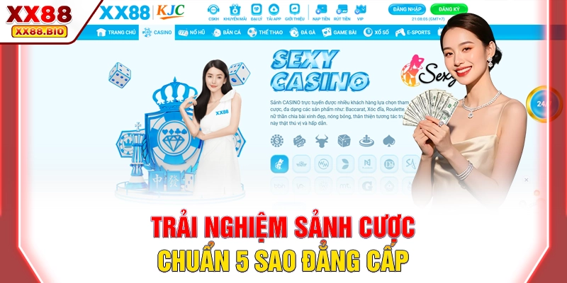Trải nghiệm sảnh cược chuẩn 5 sao đẳng cấp
